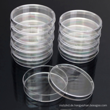 Heißer Verkauf Labor Einweg 90x15mm Kunststoff Sterile Petrischale